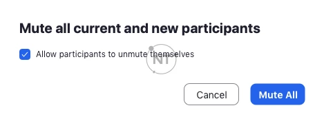 Cho phép người tham gia tự bật tiếng 
