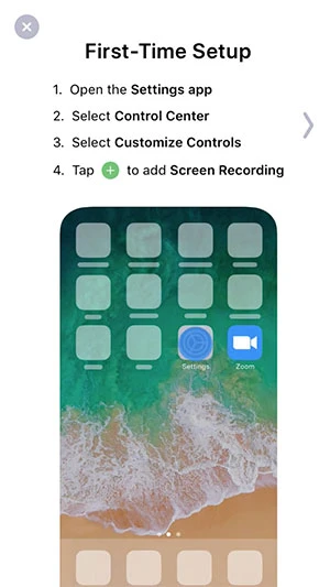 cài đặt đầu tiên trên màn hình