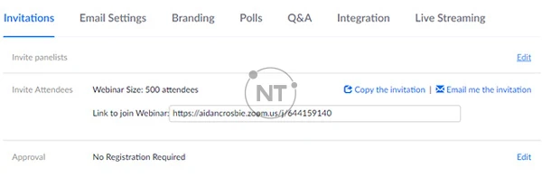 Click the topic of the webinar you want to add panelists to.