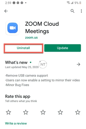 Gỡ cài đặt bằng Cửa hàng Google Play