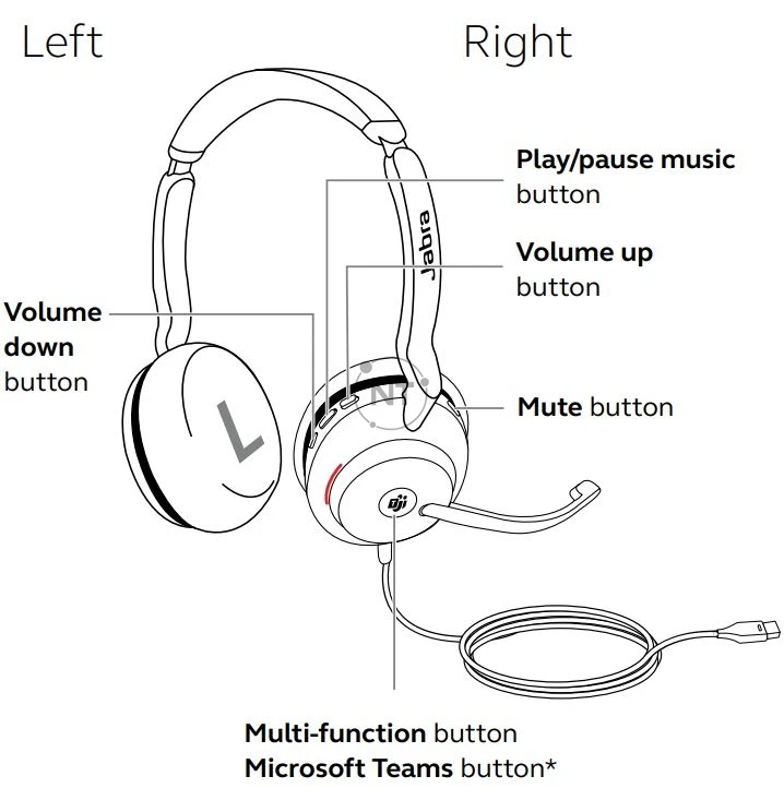 Cách sử dụng tai nghe Jabra Evolve2 30