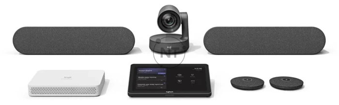 Logitech RoomMate, thiết bị máy tính được chế tạo dành riêng cho hội nghị video, được bao gồm trong giải pháp phòng lớn của bạn.