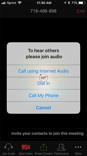 Cách cài đặt âm thanh Zoom trên điện thoại iOS