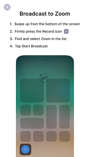 Cách chia sẻ màn hình trong cuộc họp zoom trên iOS