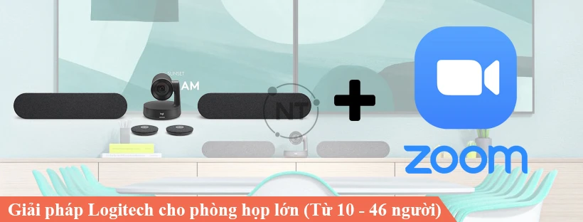 Giải pháp Logitech cho phòng họp lớn (Từ 10 - 46 người)