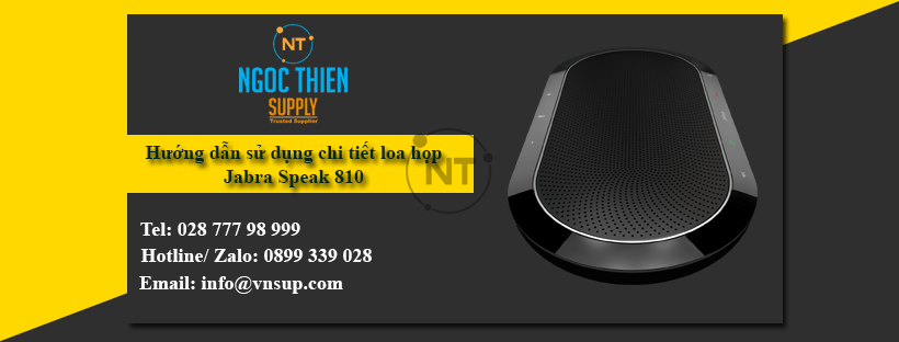 Hướng dẫn sử dụng chi tiết Jabra Speak 810