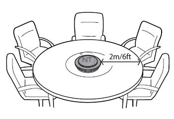 Cách bố trí vị trí của loa hội nghị Jabra speak 710