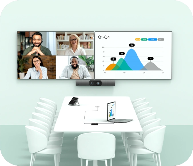 Một cáp USB-C để chia sẻ và sử dụng thiết bị