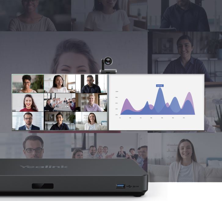 Yealink MeetingEye 800 - Video/Nội dung 4K trên ba màn hình, tùy chỉnh bố cục hiển thị