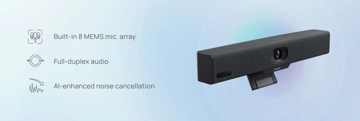 Yealink Meetingbar A10 - Giọng nói được AI nâng cấp, mọi người đều được nghe