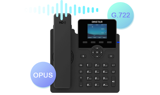 Dinstar C62U/C62UP với âm thanh độ nét cao