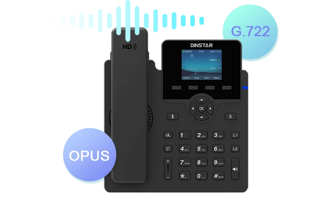 Dinstar C62U/C62UP với âm thanh độ nét cao