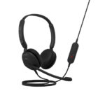 Tai nghe Jabra Evolve 10 USB-A stereo kèm bộ điều khiển dây (inline control) thuận tiện cho gọi điện.