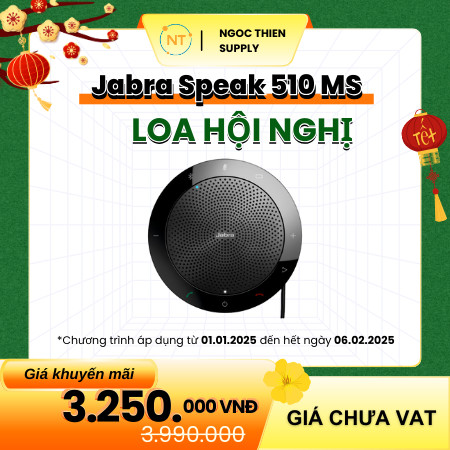 Loa hội nghị Jabra Speak 510 MS 3.990.000 VNĐ GIẢM CHỈ CÒN 3.250.000 VNĐ