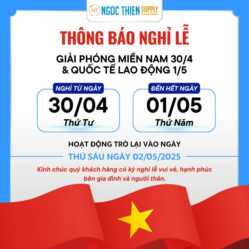 Ngọc Thiên thông báo lịch nghỉ lễ 30/4 & 1/5/2025