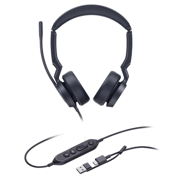 Tai nghe có dây USB Yealink UH44 Dual UC USB-C/A | Part Number: 1308187