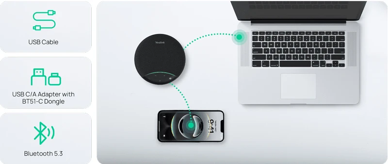 Yealink SP92 - Nhiều tùy chọn kết nối