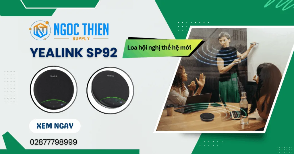 Yealink SP92: Loa hội nghị thế hệ mới, âm thanh hỗ trợ AI