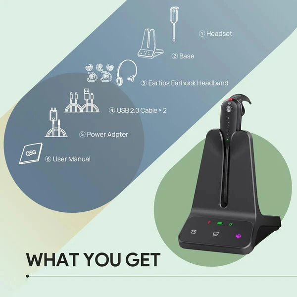 Hộp sản phẩm Yealink WH63 E2 bao gồm những gì?