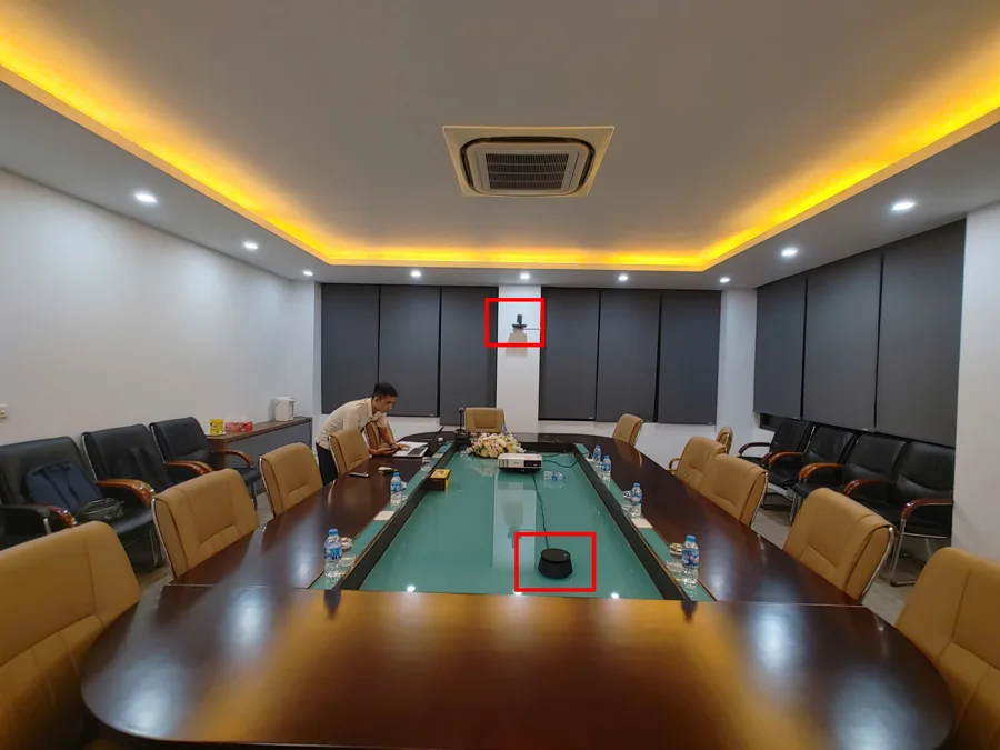 Hình ảnh thực tế Lắp đặt hệ thống họp trực tuyến cho công ty dược phẩm tại các chi nhánh HCM