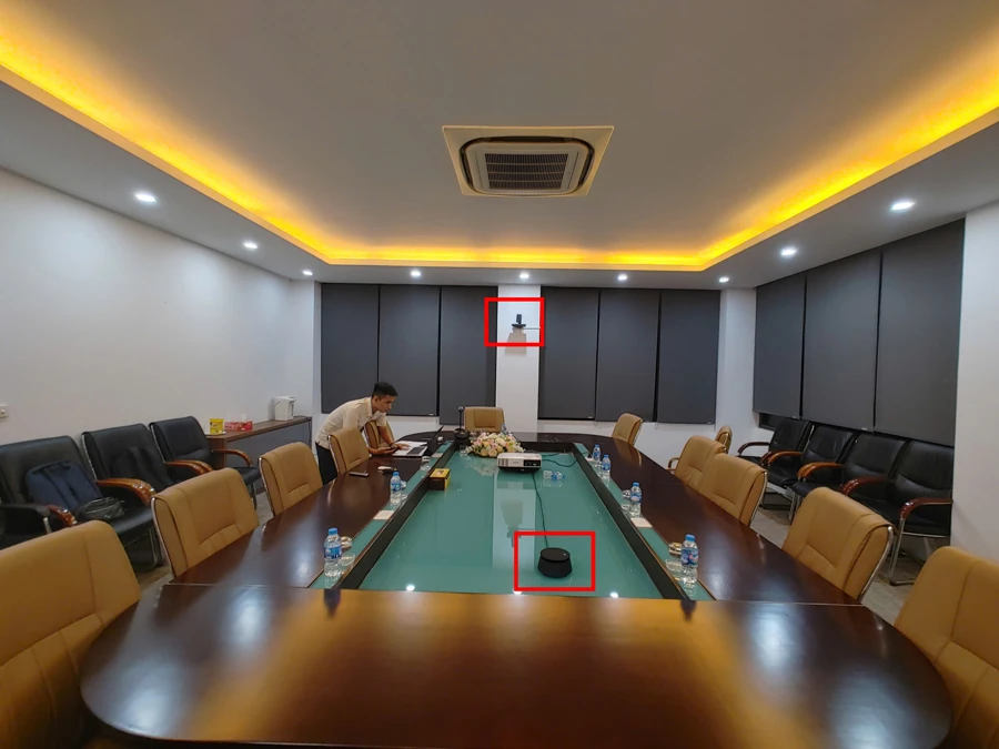 Hình ảnh thực tế Lắp đặt hệ thống họp trực tuyến cho công ty dược phẩm tại các chi nhánh HCM