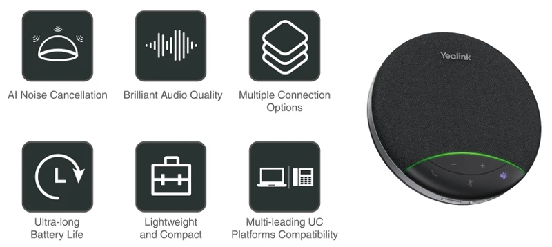 Yealink SP92 - Loa hội nghị đột phá với công nghệ AI