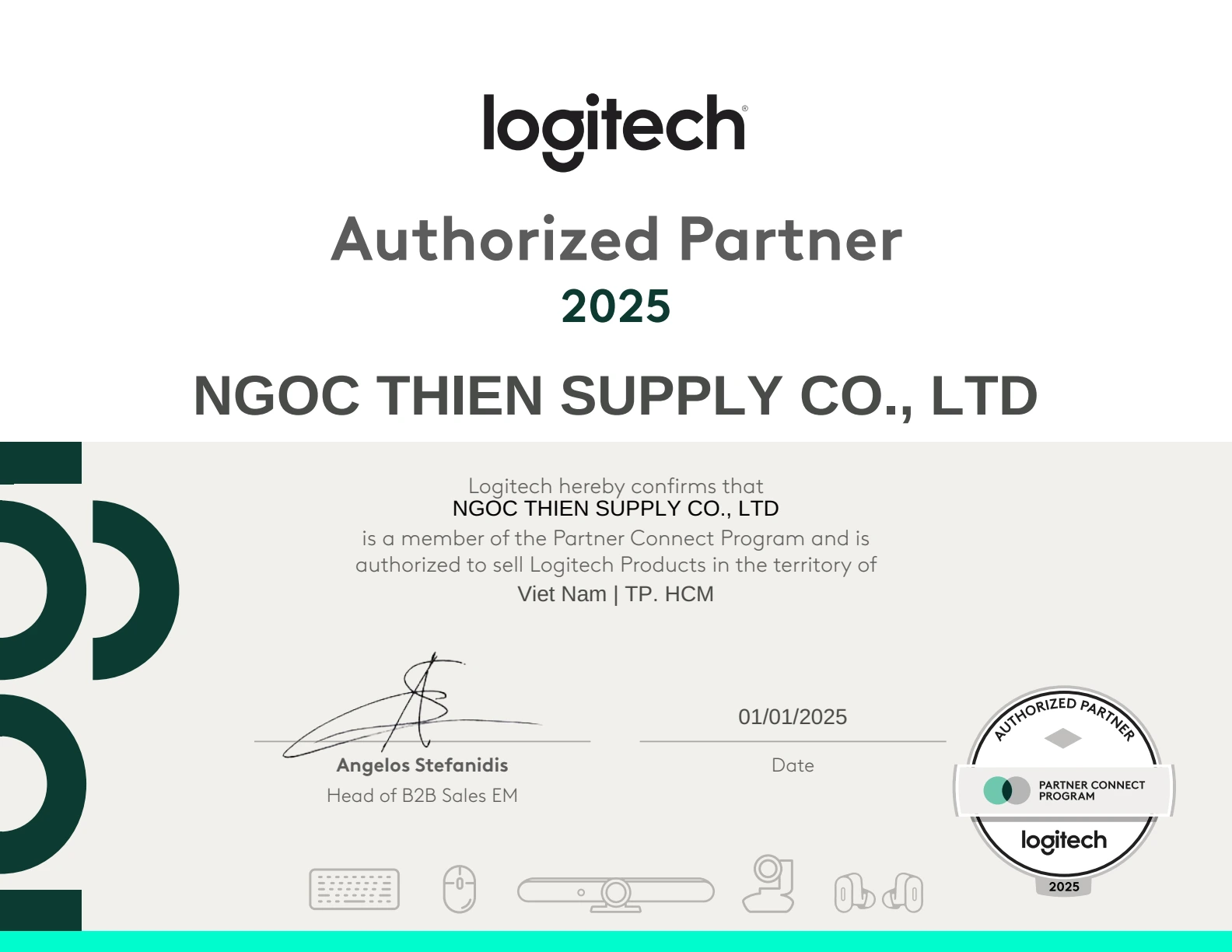 Ngoc Thien Supply CO., LTD – Đại lý ủy quyền Logitech tại Việt Nam