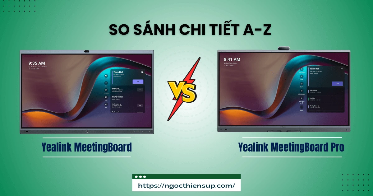 So sánh Yealink MeetingBoard vs MeetingBoard Pro chi tiết
