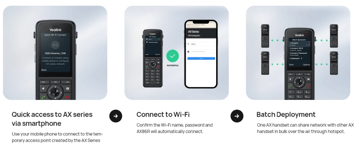 Cấu hình Wi-Fi qua điện thoại thông minh - Triển khai hàng loạt bằng cách chia sẻ qua mạng
