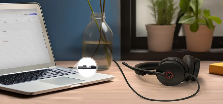 Yealink UH48 - Tai nghe Yealink chống ồn ANC có dây USB