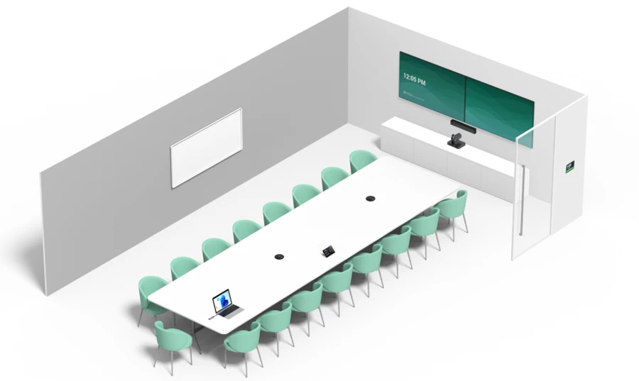 Sơ đồ phòng họp Yealink UVC86 vs MVC860 Bundle