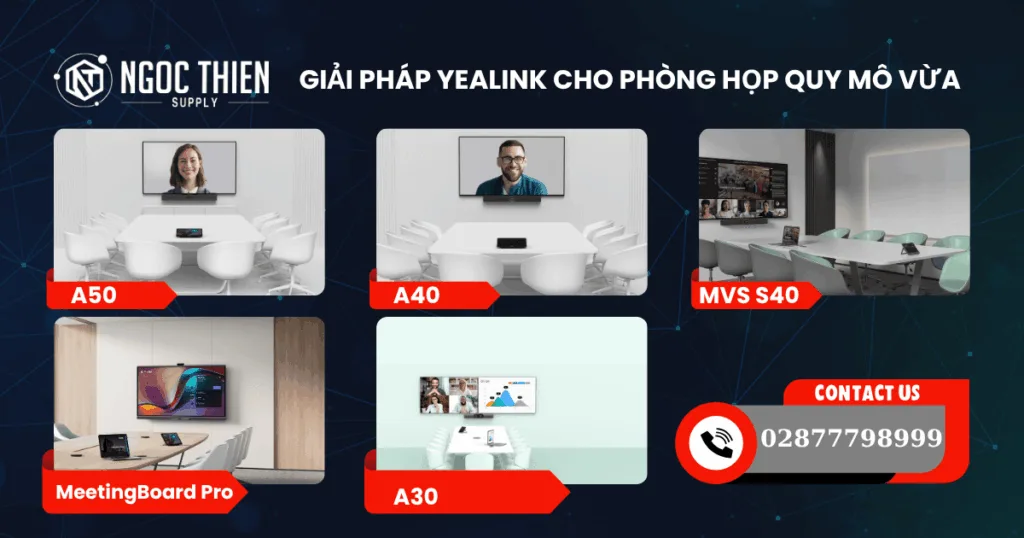 Giải pháp Yealink cho phòng họp quy mô vừa