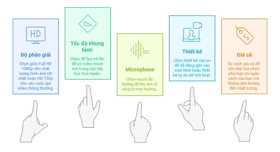Tiêu chí chọn webcam Logitech dành cho sinh viên
