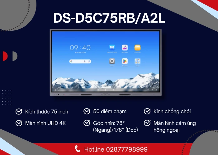 Các đặc điểm nổi bật của Hikvision DS-D5C75RB/A2L