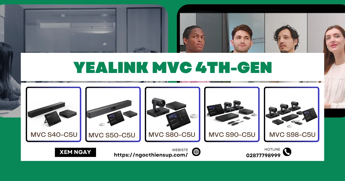 Yealink MVC 4th-Gen: Nâng tầm phòng họp hiện đại với AI