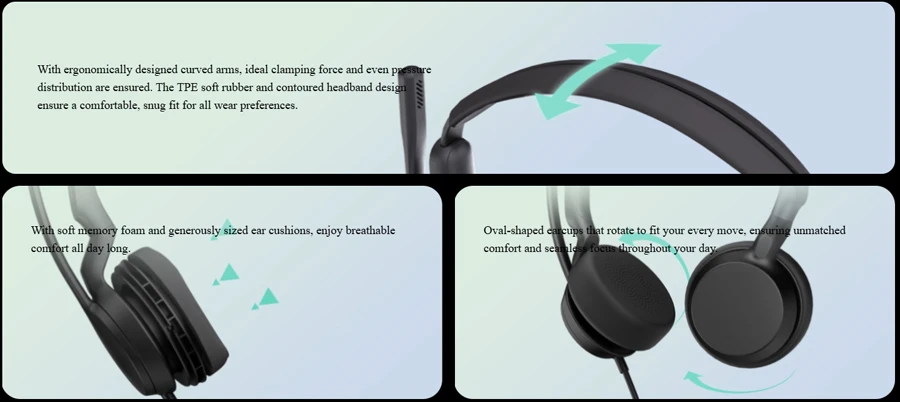 Yealink UH42 - Thoải mái khi đeo cả ngày