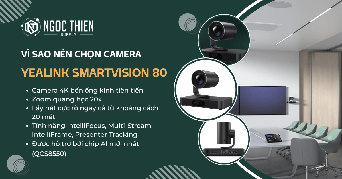 Vì sao nên chọn camera Yealink SmartVision 80? Top 6 lý do