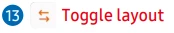 Toggle layout