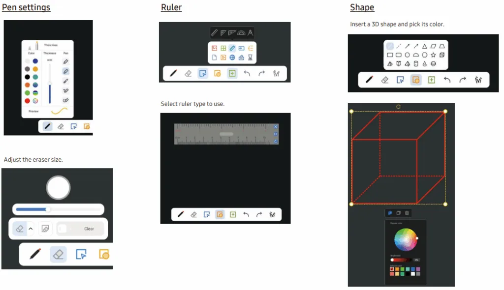 Chức năng bảng trắng