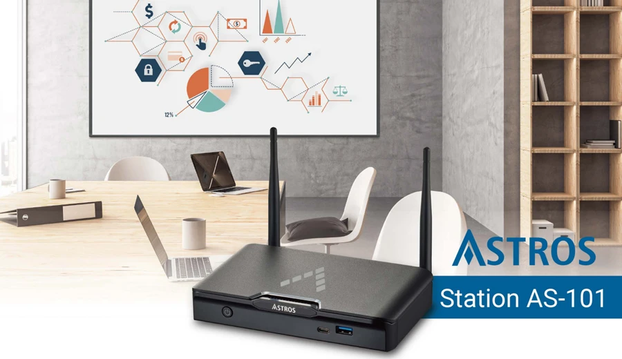 Thiết bị trình chiếu không dây Astros Station AS-101 – hỗ trợ 4K, AirPlay, Google Cast, BYOD, là giải pháp phù hợp đáp ứng nhu cầu không gian họp của bạn