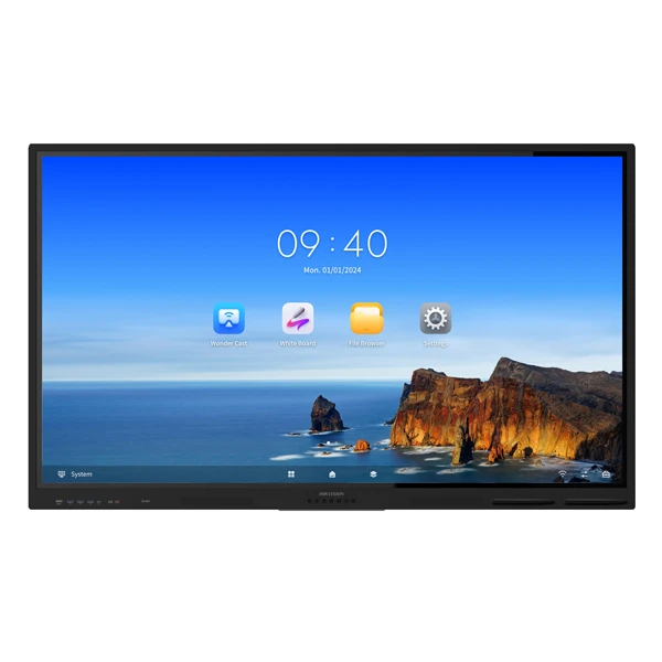 Màn hình tương tác Hikvision DS-D5B75RB/EL 75 inch 4K cảm ứng đa điểm, hình ảnh sắc nét, tích hợp Android. Kèm theo nhiều tích năng nổi bật được tích hợp hỗ trợ giảng dạy và hội họp chuyên nghiệp.