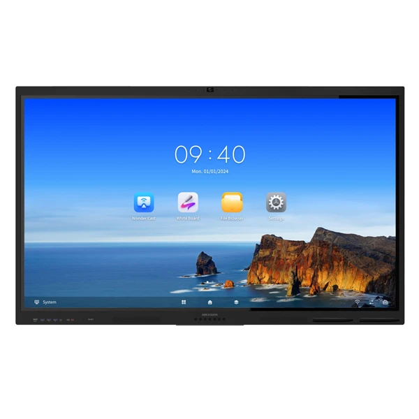 Màn hình tương tác thông minh Hikvision DS-D5B75RB/FL 75 inch, tích hợp camera& micro, 40 điểm chạm, độ phân giải 4K sắc nét. Được thiết kế với mục tiêu tối ưu trải nghiệm người dùng trong môi trường đào tạo và hội họp chuyên nghiệp.