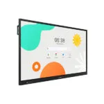 Màn hình tương tác Samsung WAF Series hiển thị giao diện Android, thiết kế viền mỏng hiện đại.