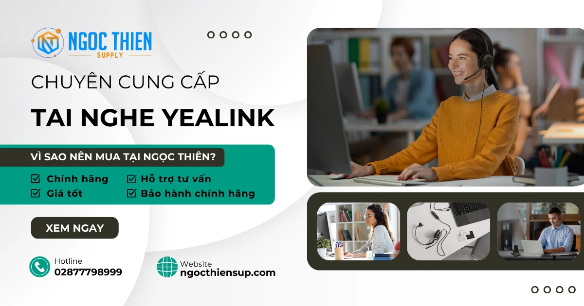 Cung cấp tai nghe Yealink chính hãng giá tốt