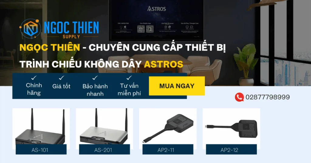 Thiết bị trình chiếu không dây ASTROS chính hãng