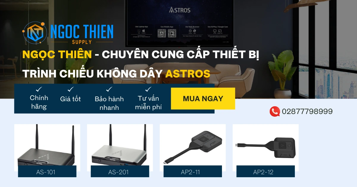 Thiết bị trình chiếu không dây ASTROS chính hãng