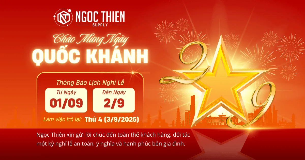 Ngọc Thiên thông báo lịch nghỉ lễ Quốc Khánh 2/9/2025