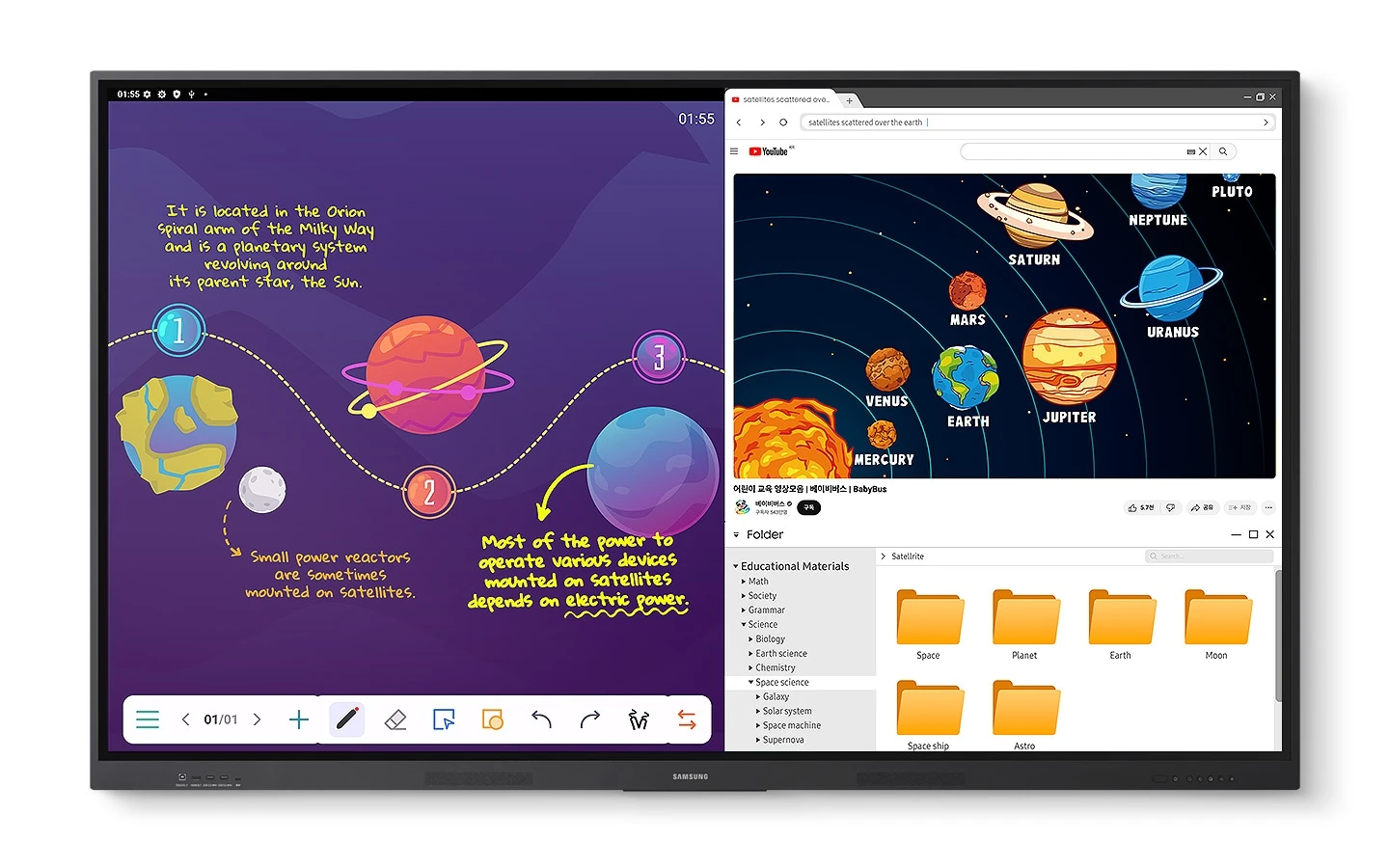 Samsung Waf Series - Hiển thị nhiều màn hình cùng lúc
