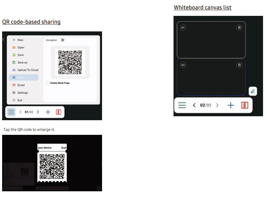 Whiteboard Functions
