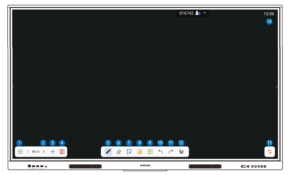 Tính năng Whiteboard trên Samsung WAF Series